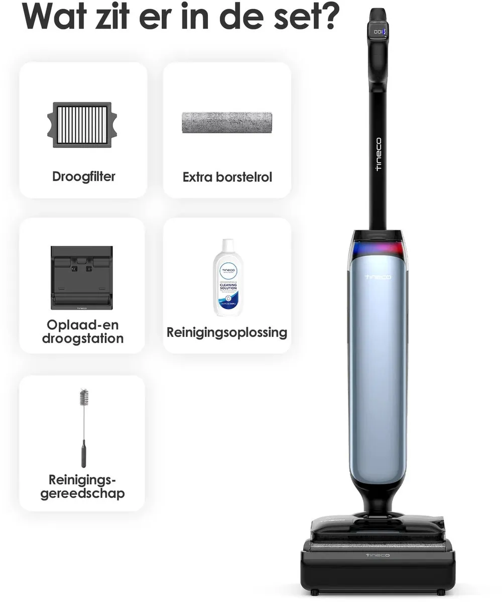 Tineco Floor One S9 Artist Premium Vloerreiniger - Blauw