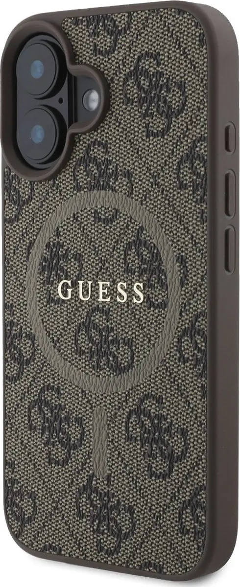 GUESS Beschermhoes iPhone 16 Plus MagSafe - Bruin GUHMP16MG4GFRW