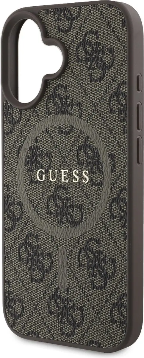 GUESS Beschermhoes iPhone 16 Plus MagSafe - Bruin GUHMP16MG4GFRW