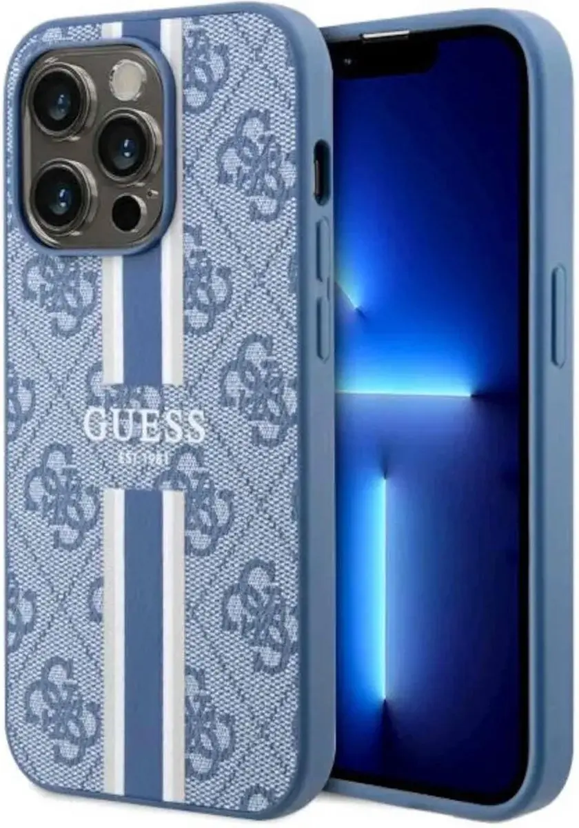 GUESS 4G Printed Stripe Back Case