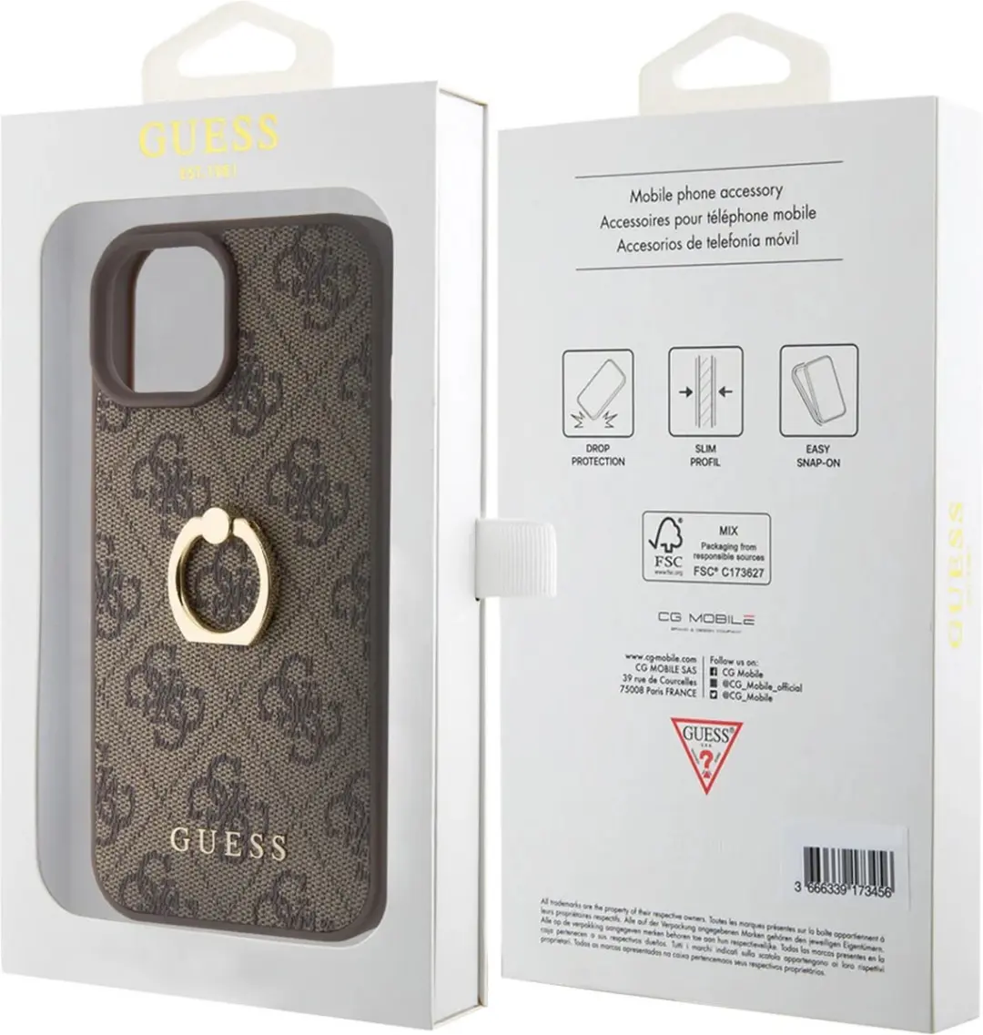 Guess iPhone 15 Hardcase - Bruin