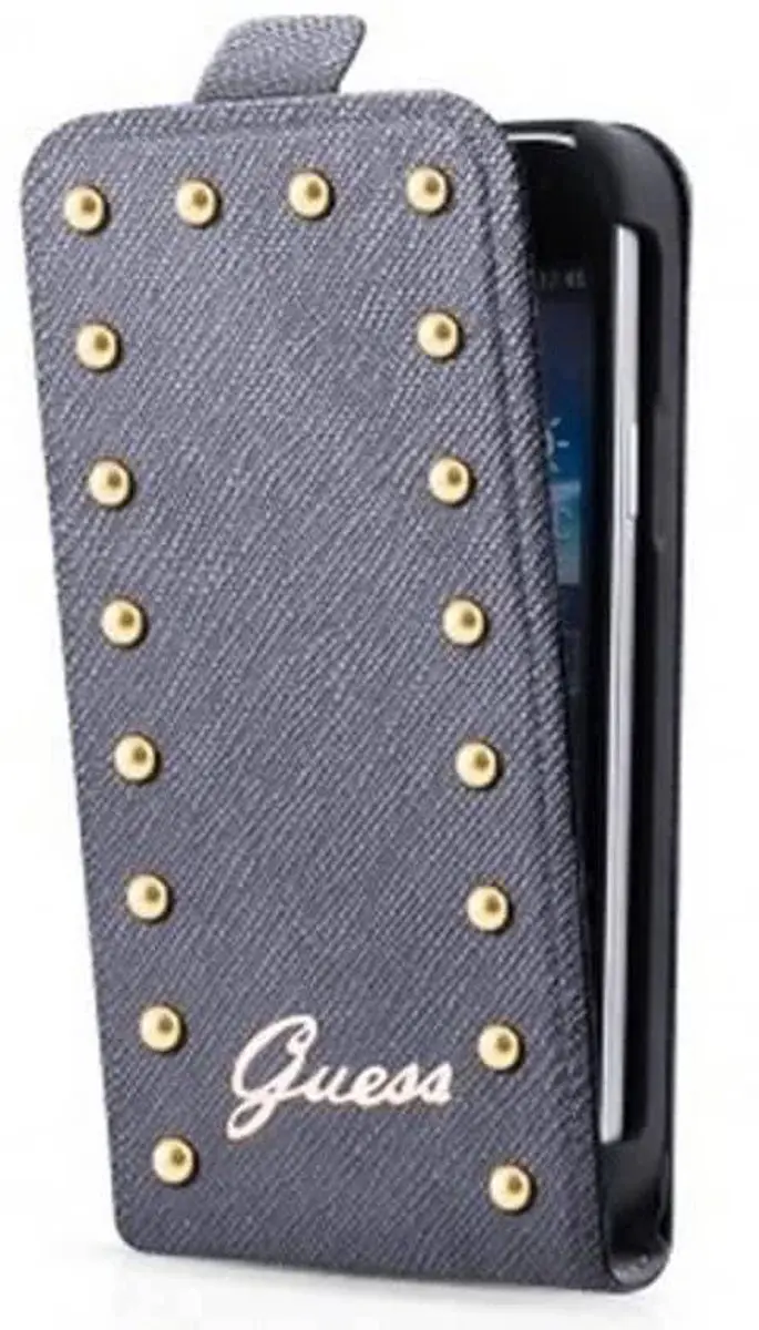 GUESS Studded Flip Case Samsung Galaxy S4 Mini - Zilver