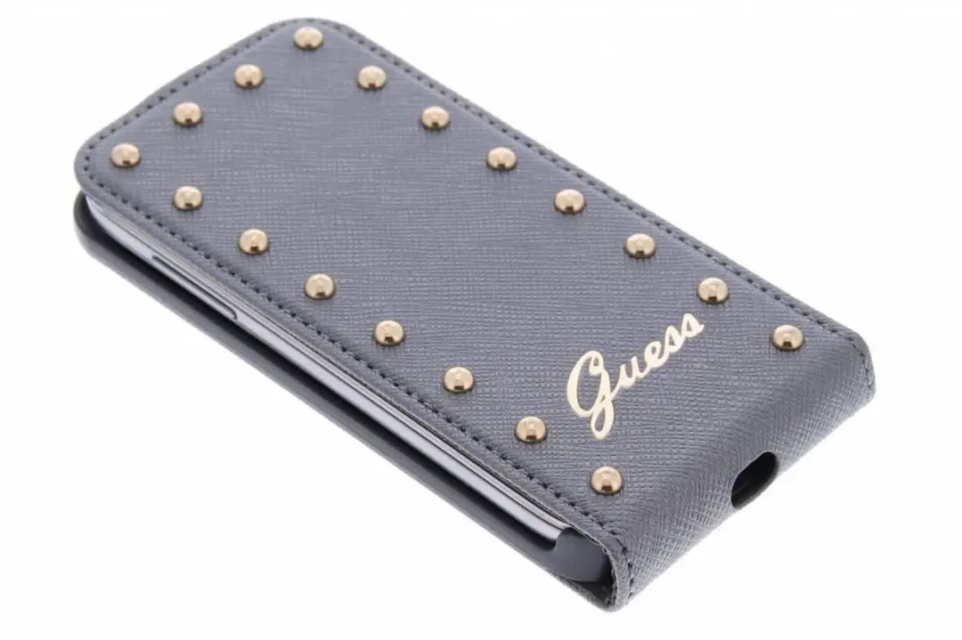 GUESS Studded Flip Case Samsung Galaxy S4 Mini - Zilver