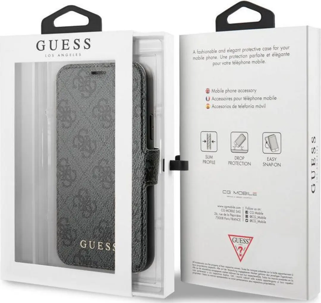Guess 4G Book Case iPhone 11 - Grijs