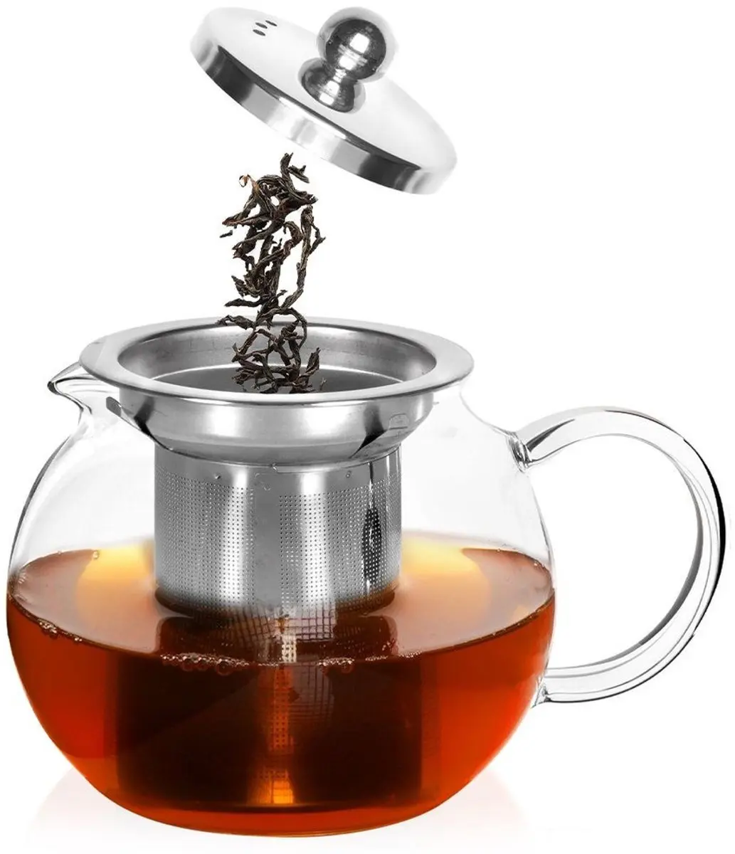 Orion Glazen Theepot met Infuser 800ml
