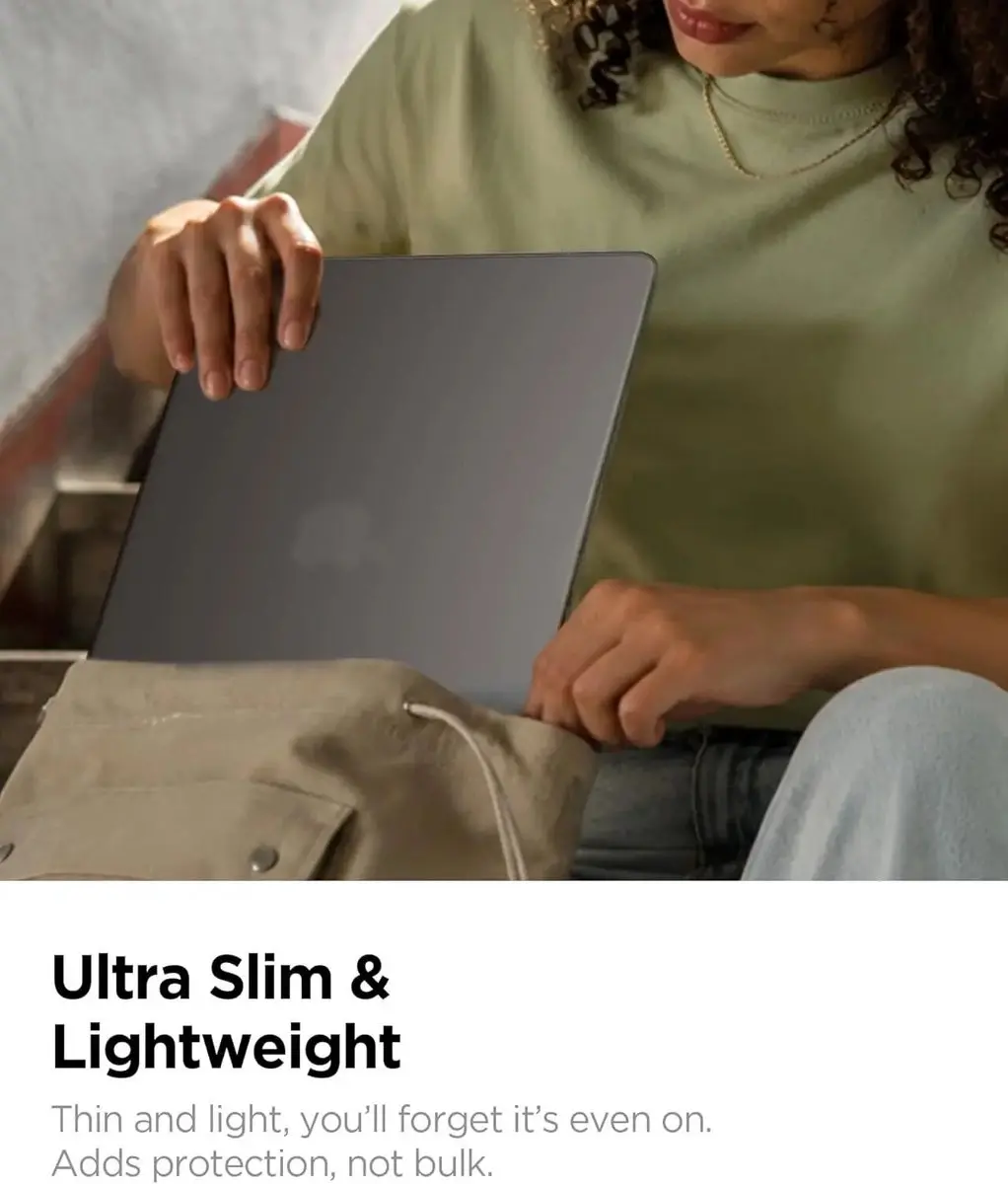 Spigen Air Skin Hoes MacBook Air 13 - Transparant Zwart