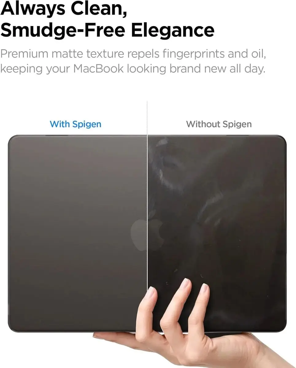 Spigen Air Skin Hoes MacBook Air 13 - Transparant Zwart