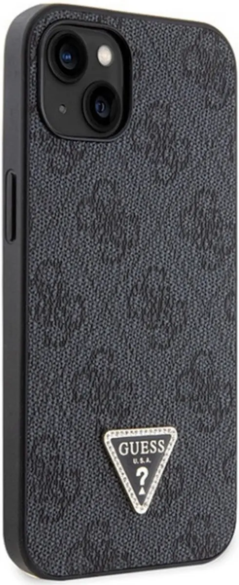 GUESS 4G Triangle Crossbody Case GUHCP134GTB - iPhone 13 - Zwart
