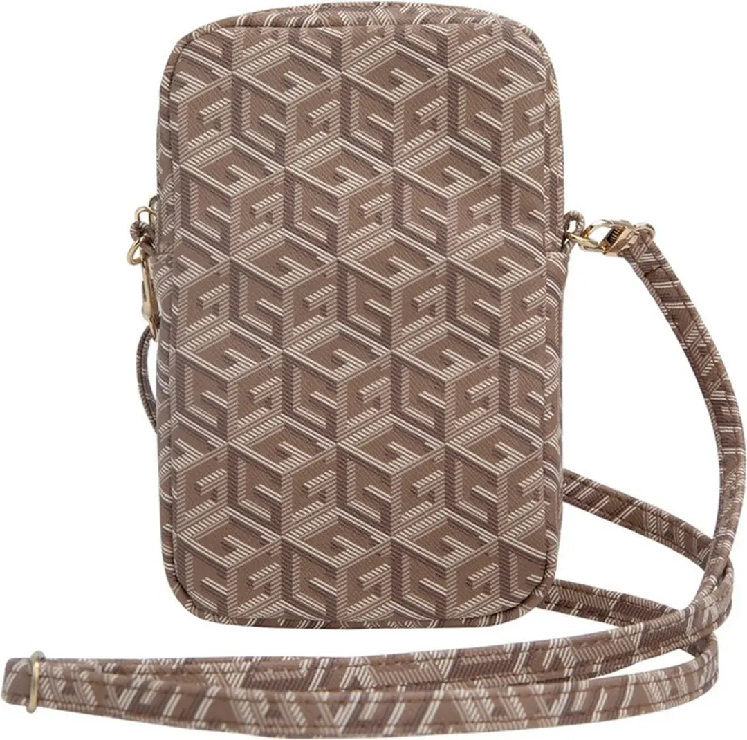 GUESS G-Cube Wallet Pouch 7 Inch - Bruin
