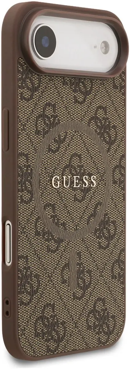 GUESS Back Cover Case iPhone 17 Air - Bruin - PU Leather