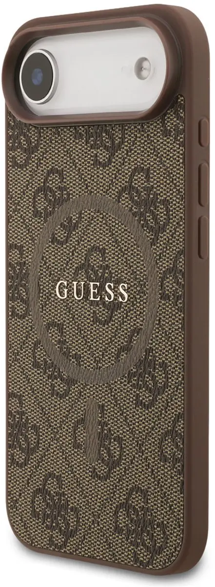 GUESS Back Cover Case iPhone 17 Air - Bruin - PU Leather