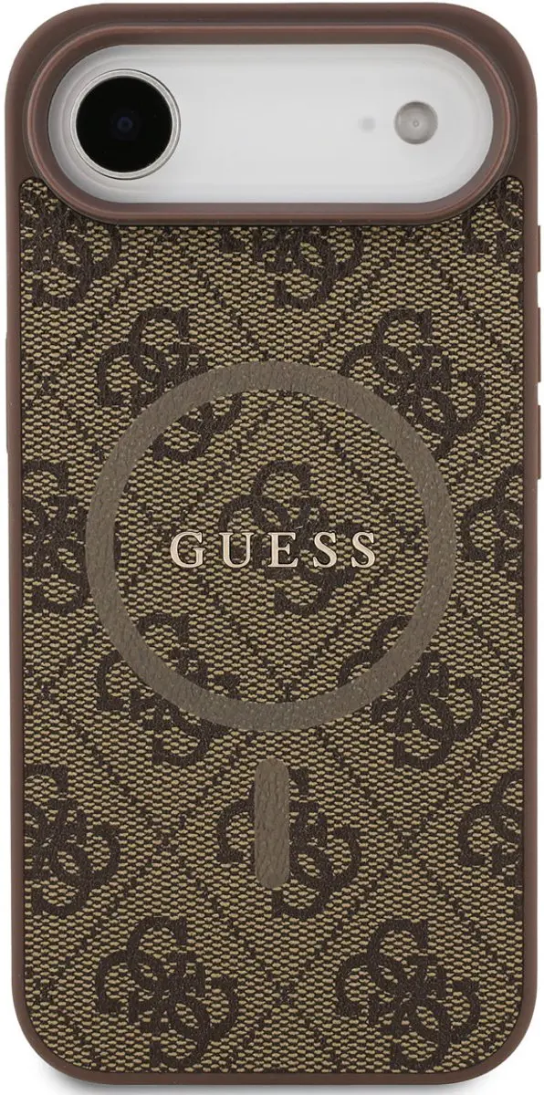 GUESS Back Cover Case iPhone 17 Air - Bruin - PU Leather