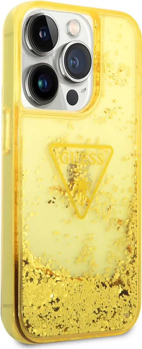 Guess TPU Smartphonehoesje iPhone 14 Pro Max - Goud - MagSafe