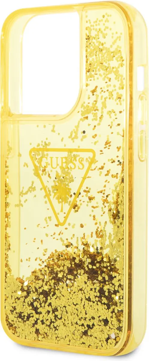Guess TPU Smartphonehoesje iPhone 14 Pro Max - Goud - MagSafe