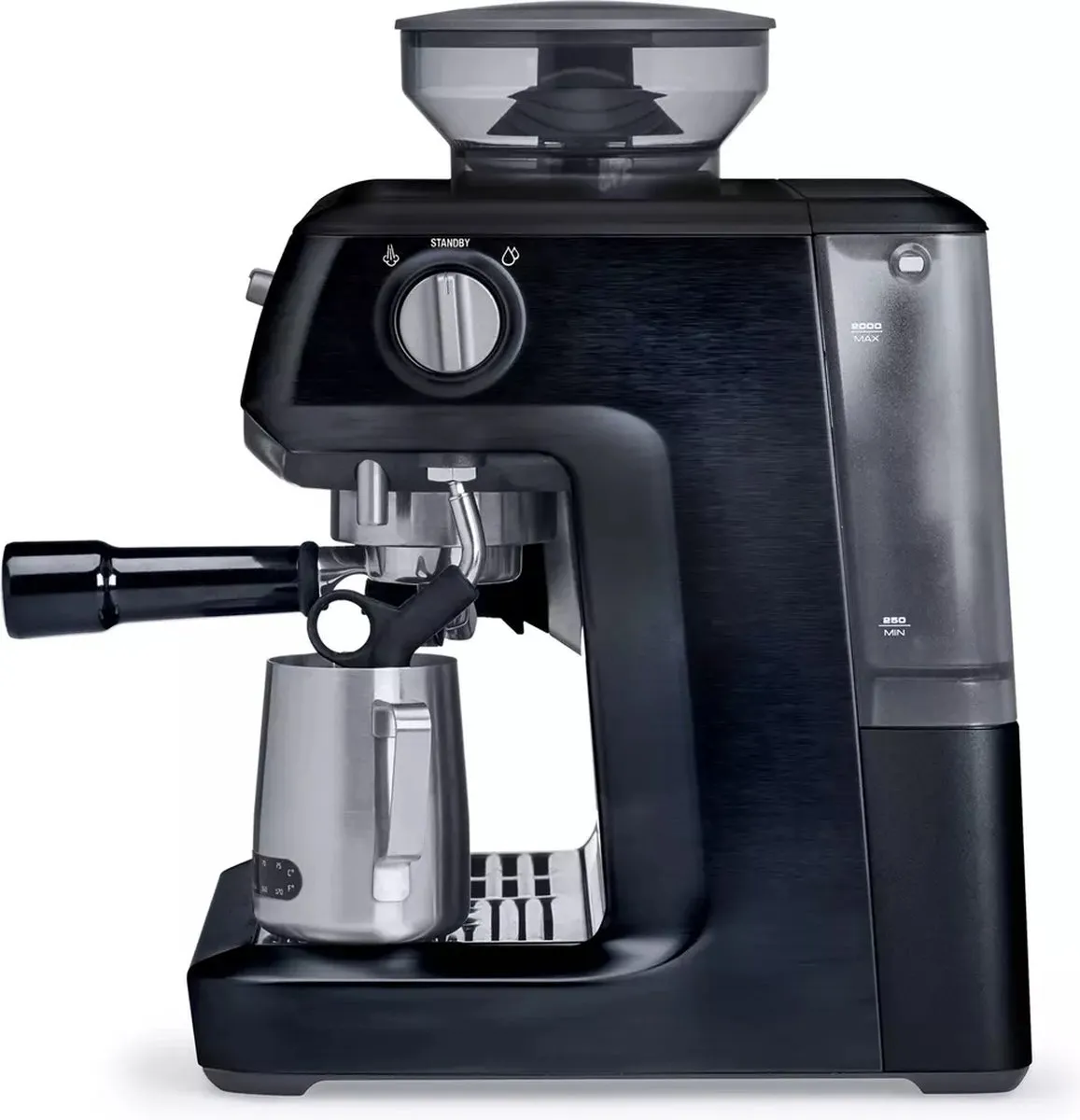 Sage the Barista Express™ Black Sesame Pistonmachine zwart