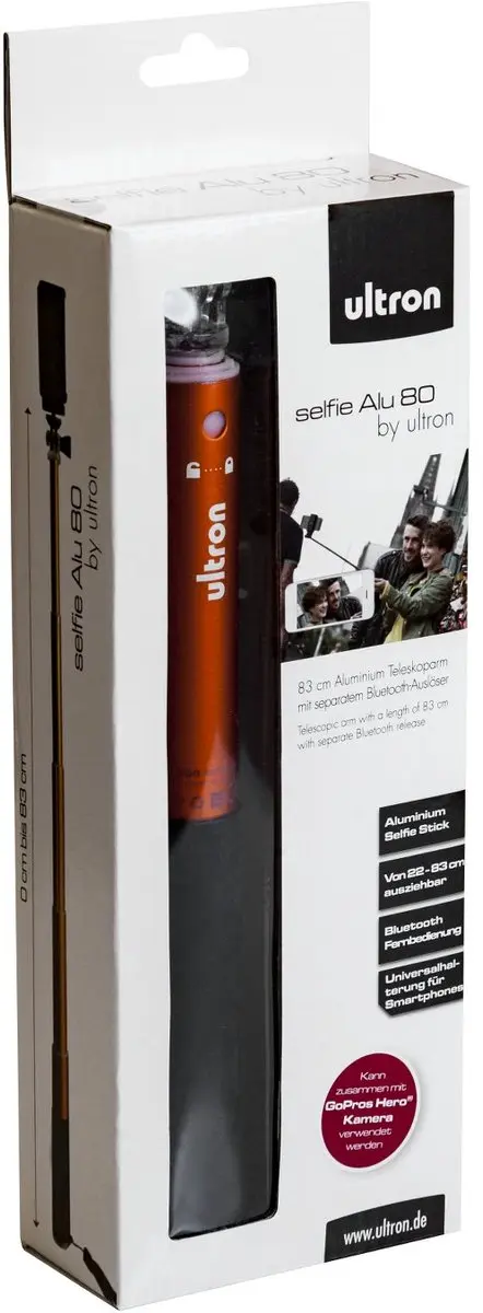 Ultron Selfie BT Alu 80 6.5 Inch - Oranje
