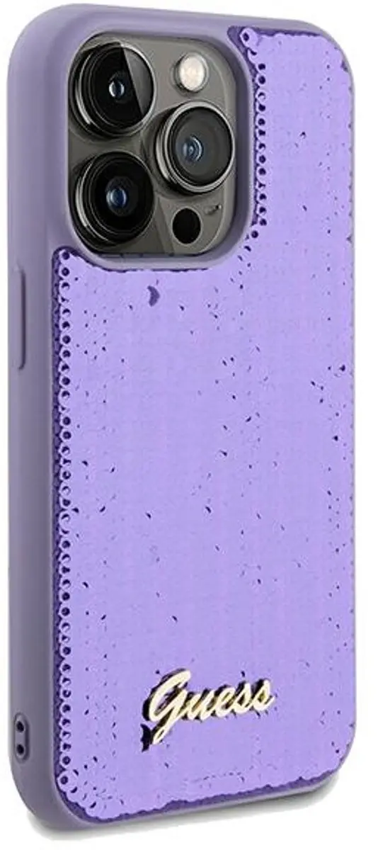 Guess Sequin Serie Hoesje iPhone 13 Pro - Fiolet