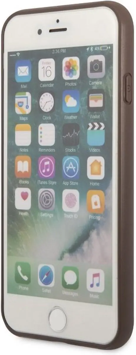 GUESS 4G Double Card Hoesje - iPhone 7/8/SE Bruin
