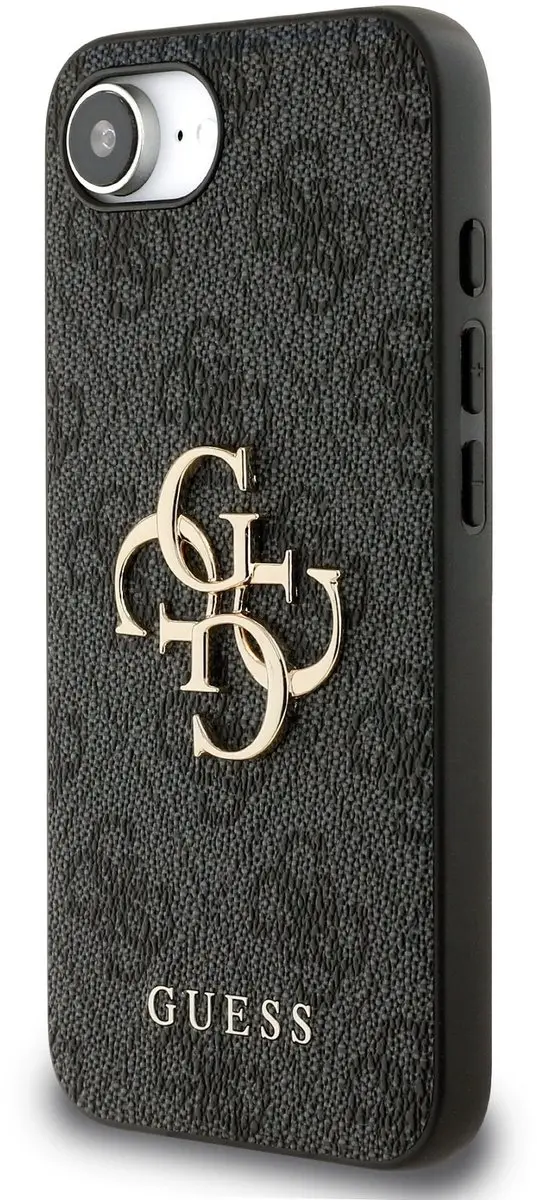 GUESS 4G Metal Logo Telefoonhoesje iPhone 16/17 - Grijs