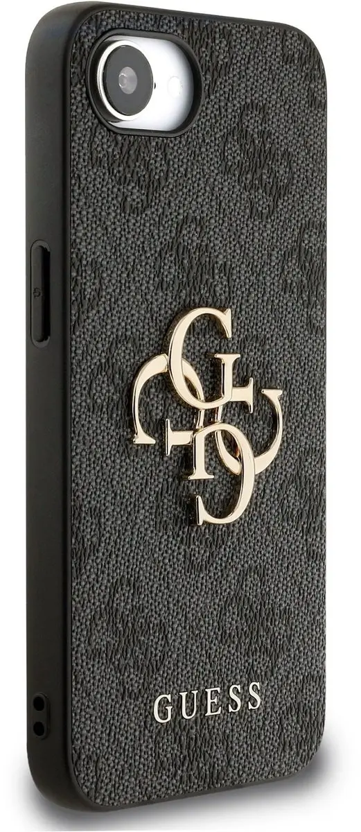GUESS 4G Metal Logo Telefoonhoesje iPhone 16/17 - Grijs