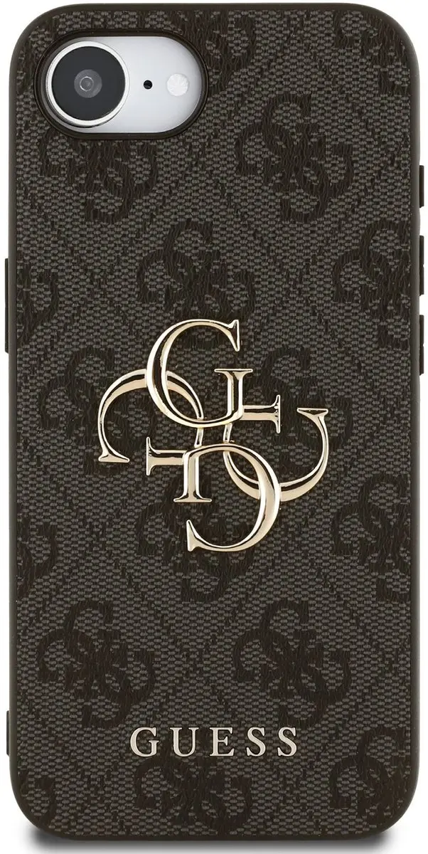 GUESS 4G Metal Logo Telefoonhoesje iPhone 16/17 - Grijs