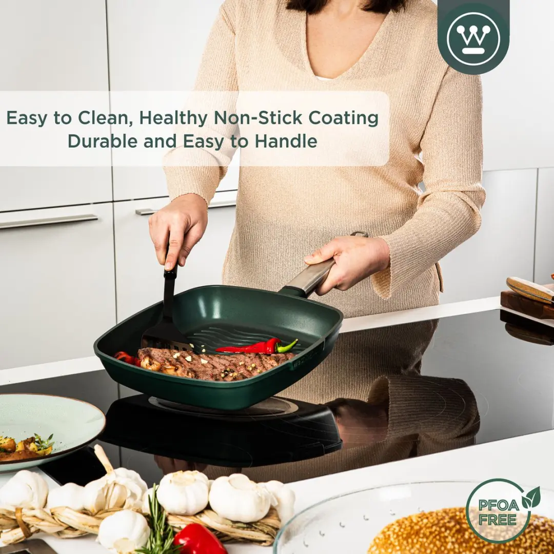 Westinghouse Performance Grillpan Ø28cm - Inductie - Groen