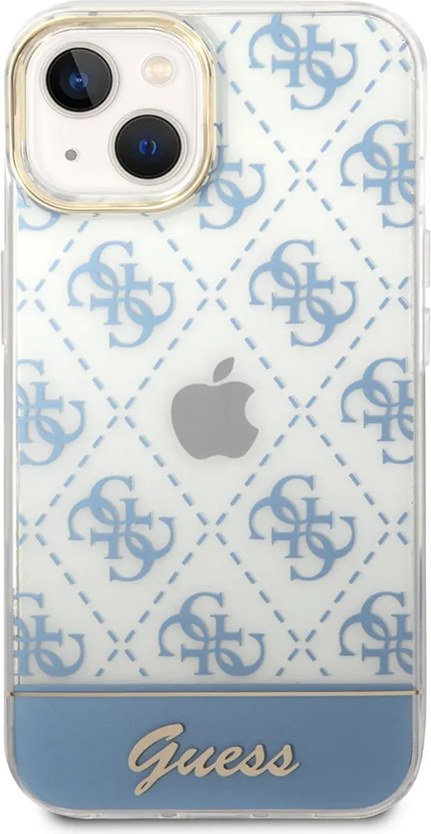 Guess Hoesje iPhone 14 Plus - Blauw - 3666339090630