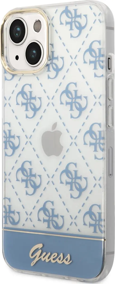 Guess Hoesje iPhone 14 Plus - Blauw - 3666339090630