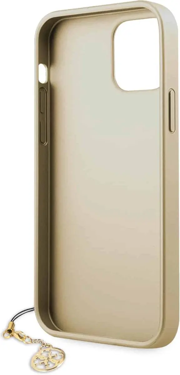 Guess 4G Charms Back Case - iPhone 12/12 Pro Bruin - afbeelding 6 van 6
