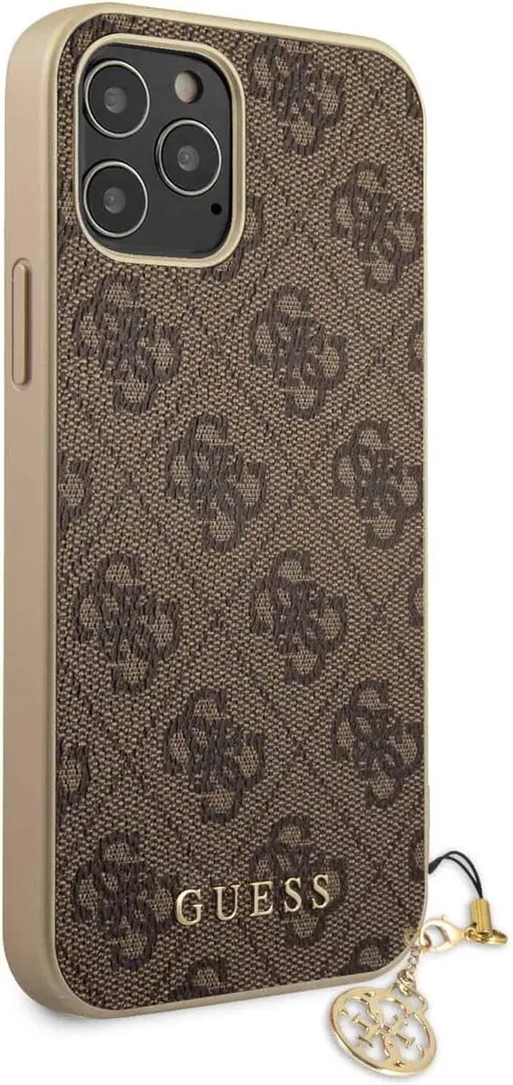 Guess 4G Charms Back Case - iPhone 12/12 Pro Bruin