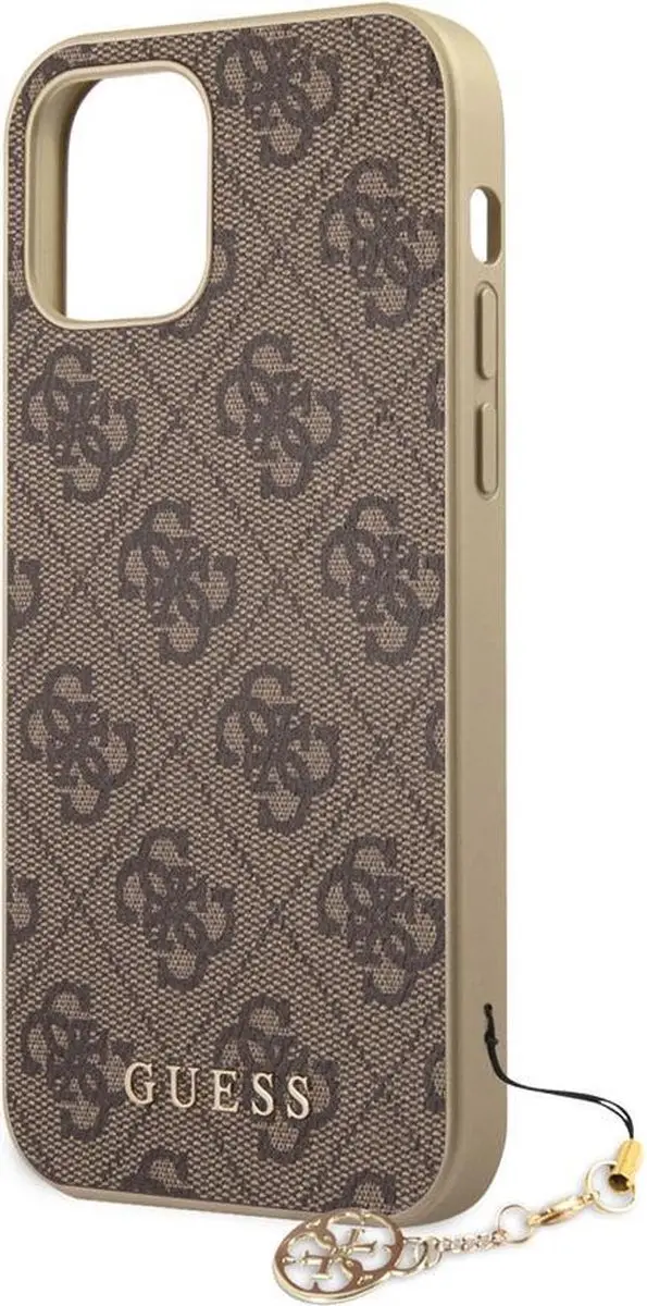 Guess 4G Charms Back Case - iPhone 12/12 Pro Bruin