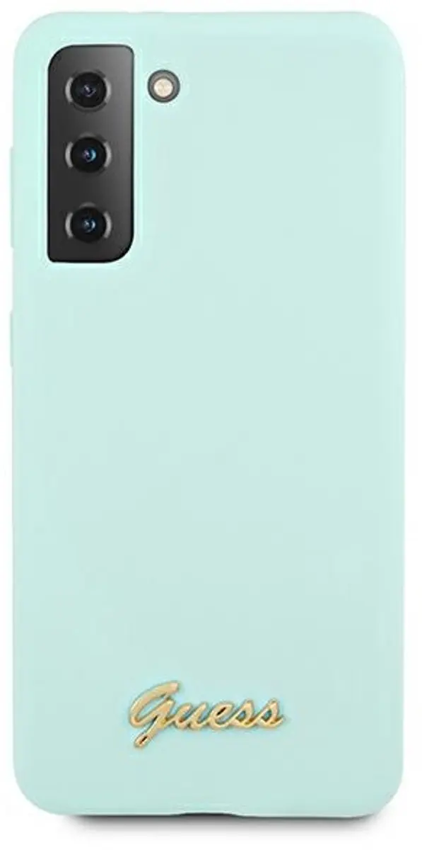 Guess Silicone Retro Hoesje S21+ - Lichtblauw - afbeelding 3 van 6