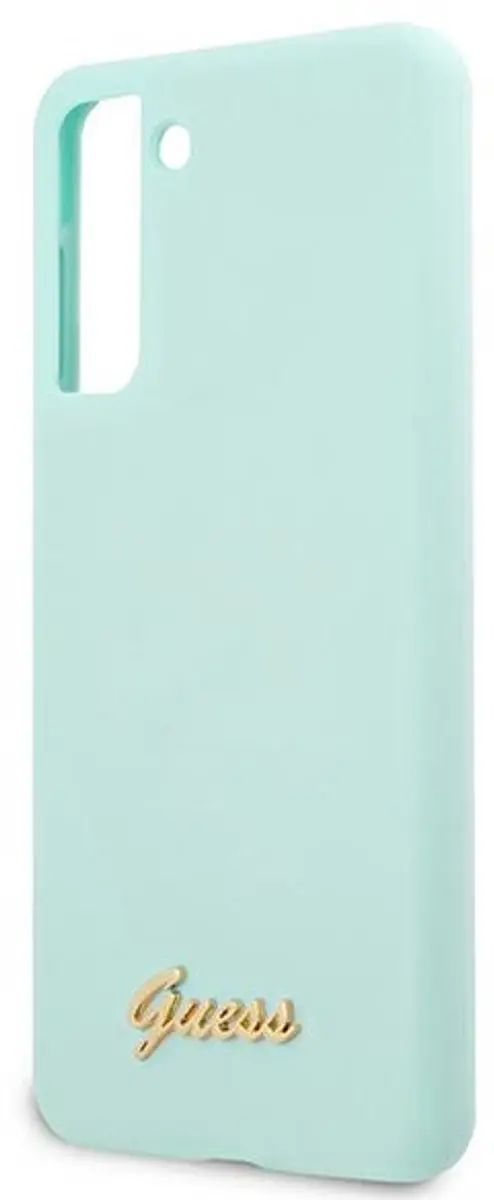 Guess Silicone Retro Hoesje S21+ - Lichtblauw - afbeelding 5 van 6