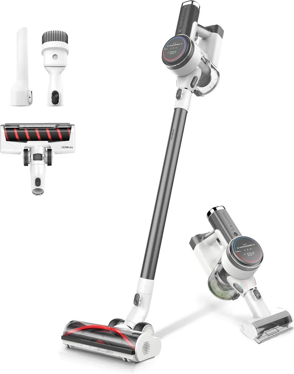 Tineco Pure One S12 Tango - Steelstofzuiger & kruimelzuiger - draadloos - 500 Watt - tot 50 min accuduur