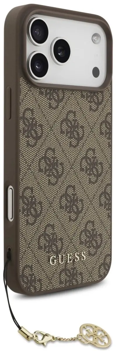 GUESS 4G Charm Backcover iPhone 17 Pro Max - MagSafe - Bruin