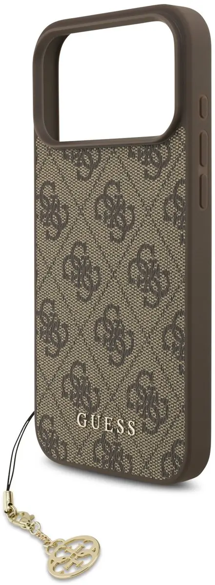 GUESS 4G Charm Backcover iPhone 17 Pro Max - MagSafe - Bruin