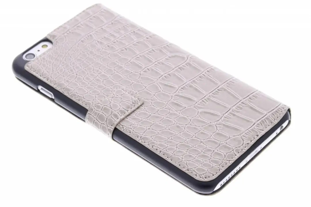 GUESS GUFLBKP6LCRB Foliohoes iPhone 6/6s Plus - Beige
