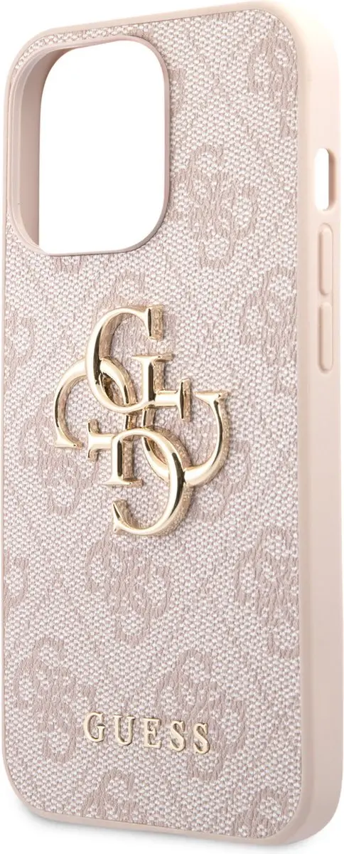 GUESS iPhone 13 Pro Max Hoesje - Roze - Kunstleer - MagSafe - afbeelding 6 van 6