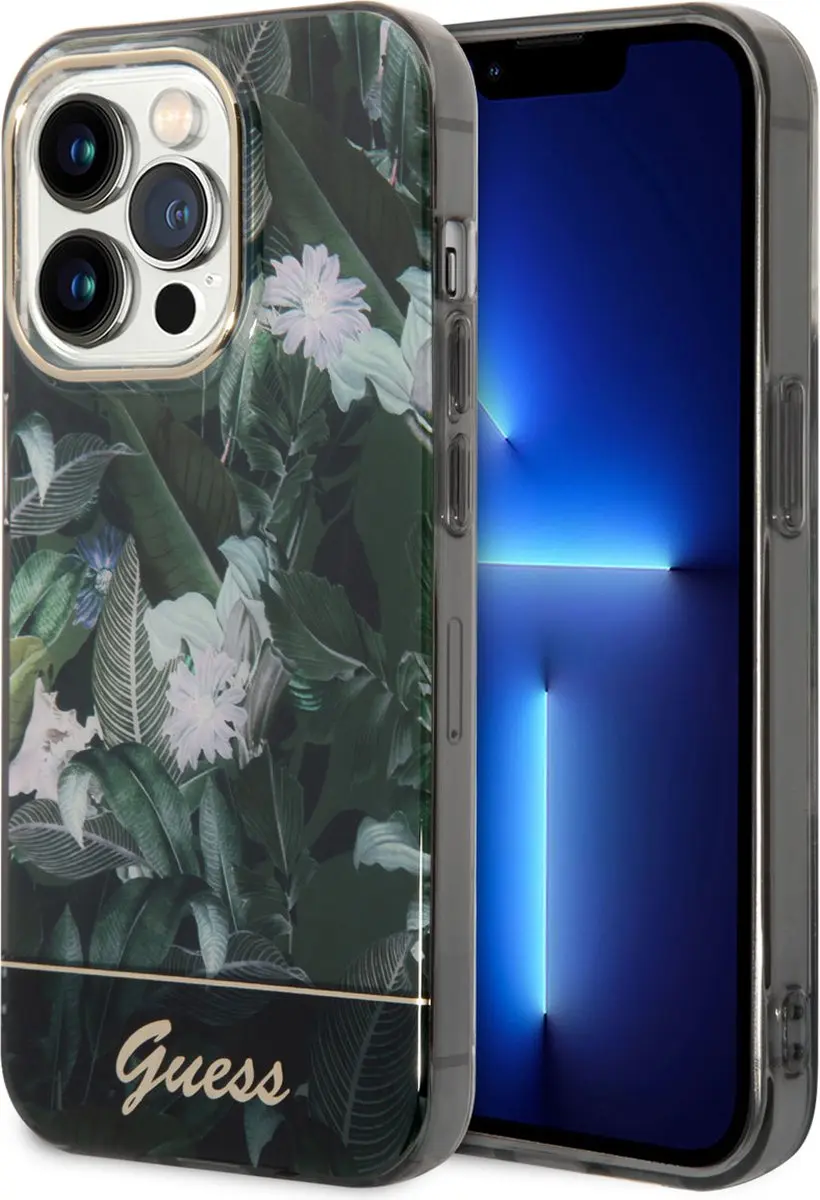 Guess Groen TPU Back Cover iPhone 14 Pro Max