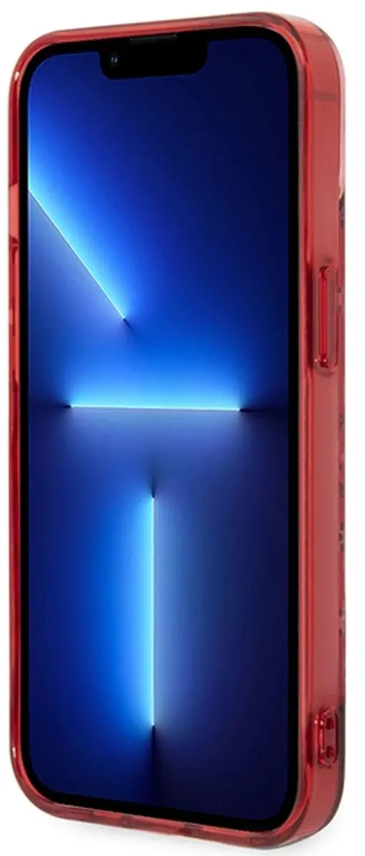 Guess Telefoonhoesje iPhone 14 Plus - Rood - TPU - MagSafe