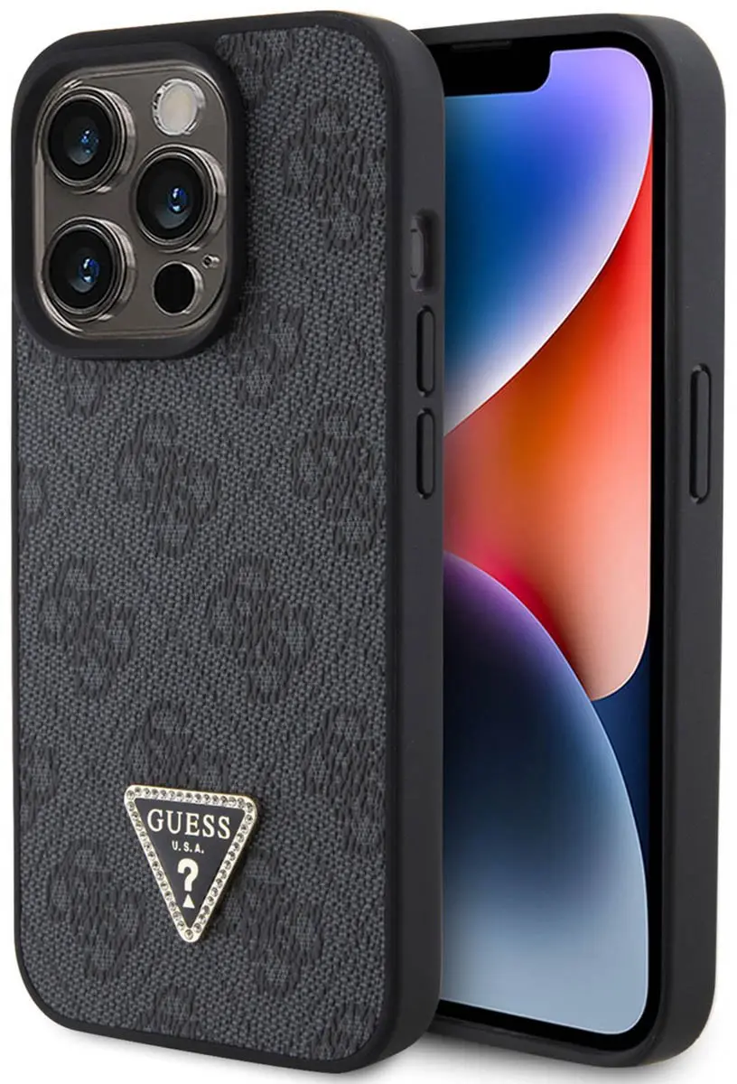 GUESS 4G Triangle Logo Hoesje iPhone 15 Pro