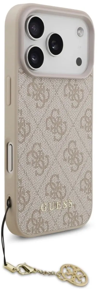 Guess 4G Charm Backcover iPhone 17 Pro MagSafe - Roze