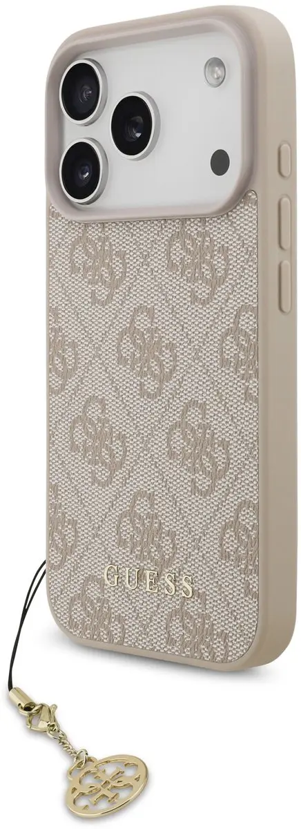 Guess 4G Charm Backcover iPhone 17 Pro MagSafe - Roze