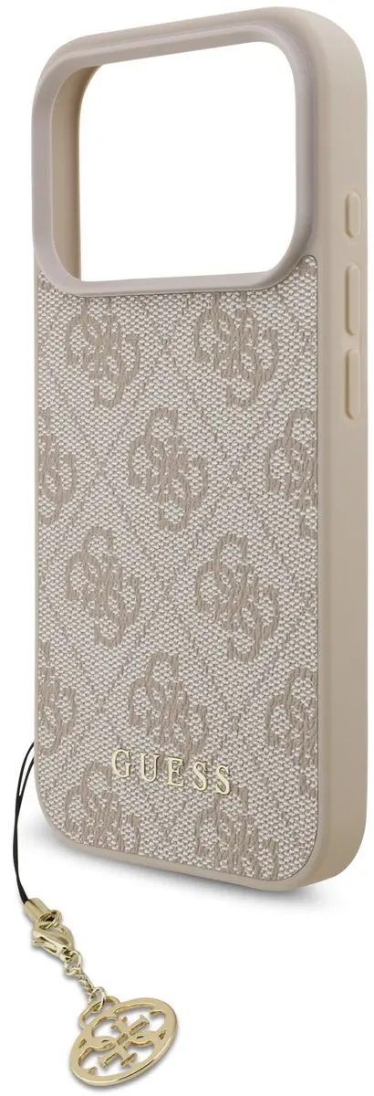 Guess 4G Charm Backcover iPhone 17 Pro MagSafe - Roze