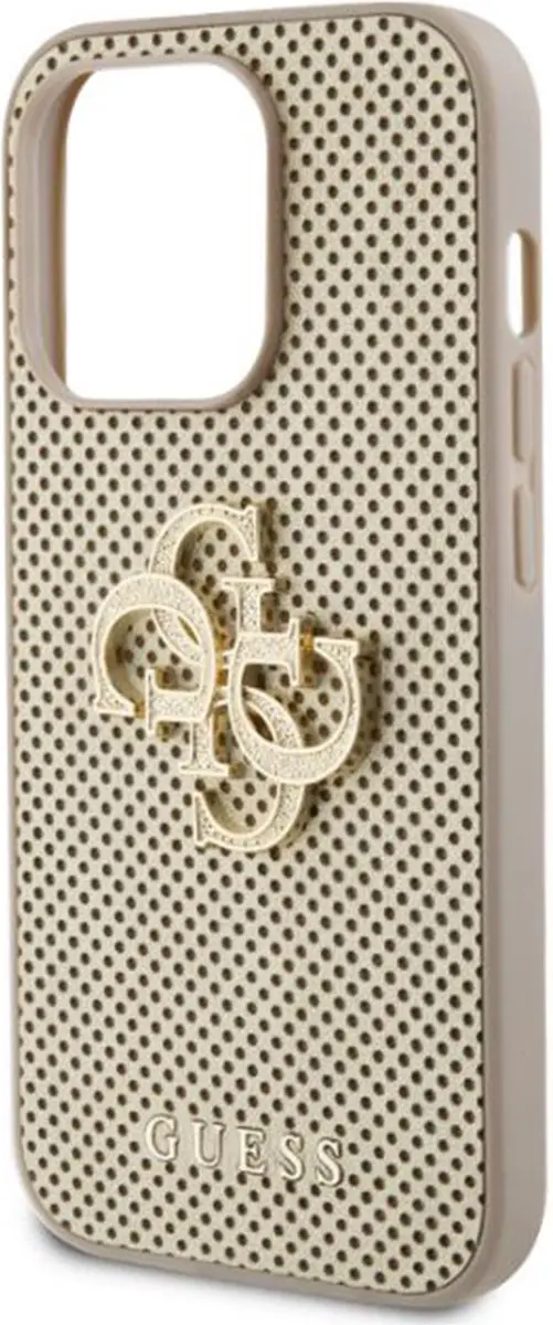 GUESS Perforated Back Case Goud - GUHCP15XPSP4LGD