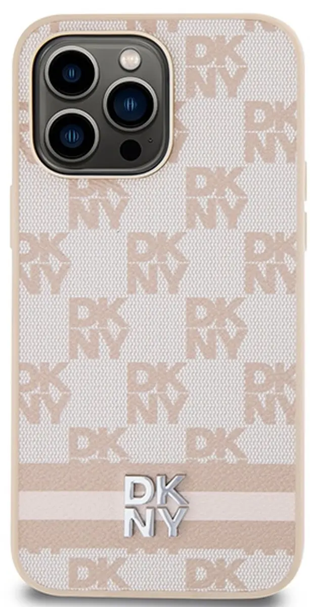 DKNY Checkered Roze Hoesje iPhone 14 Pro Max DKHCP14XPCPTSSP
