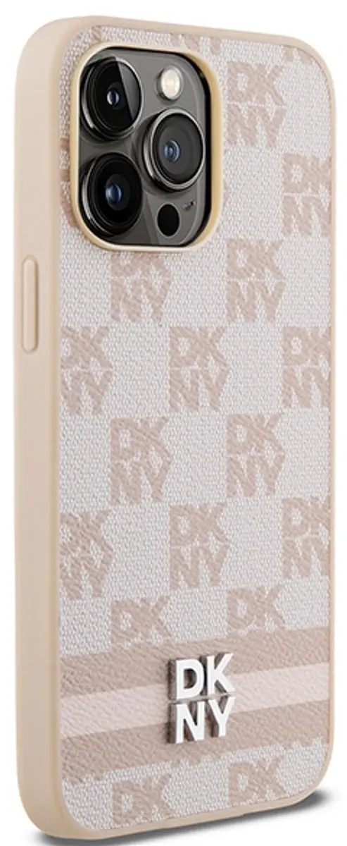 DKNY Checkered Roze Hoesje iPhone 14 Pro Max DKHCP14XPCPTSSP
