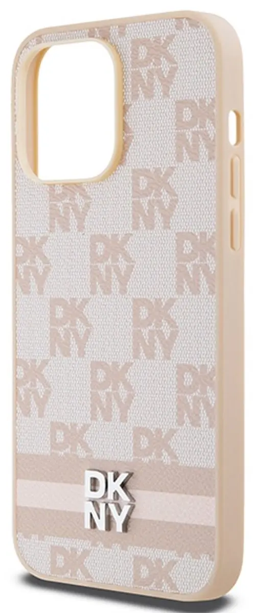 DKNY Checkered Roze Hoesje iPhone 14 Pro Max DKHCP14XPCPTSSP - afbeelding 6 van 6