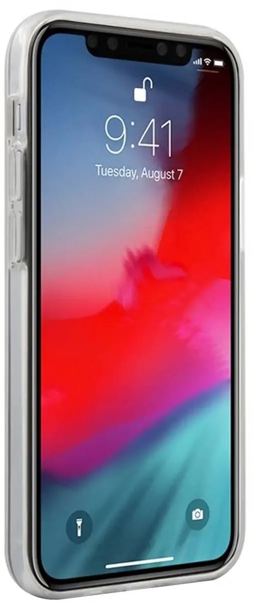 GUESS Hoesje iPhone 12 Mini Driehoek Logo - Zwart GUHCP12SPCUCTLBK