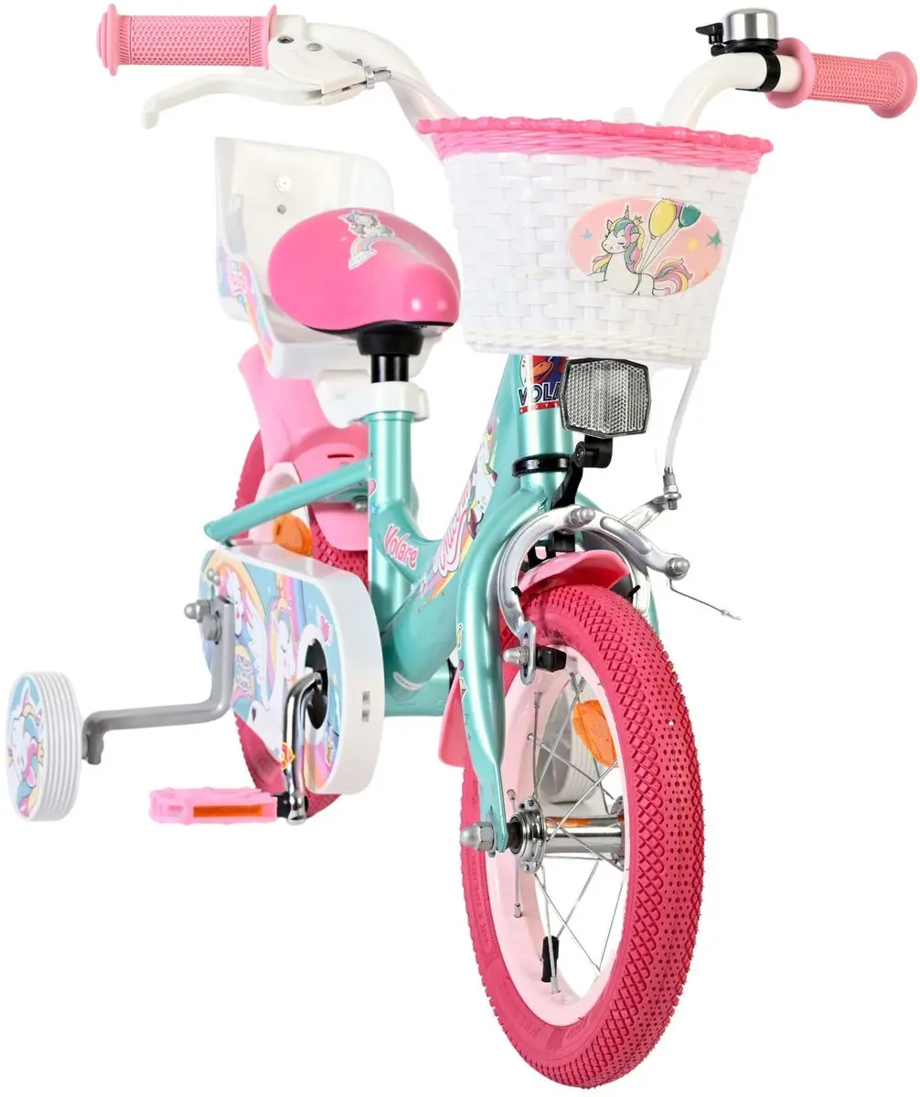 Volare Unicorn Kinderfiets 12" - Groen